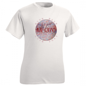 MH370 Earth Logo T-Shirt White